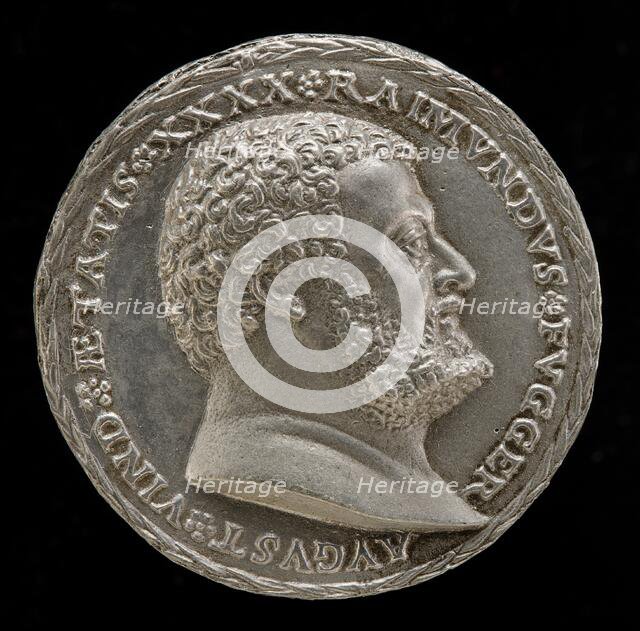 Raymund Fugger, 1489-1535, Scholar and Patron of the Arts [obverse]. Creator: Matthes Gebel.