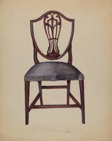 Chair, c. 1936. Creator: Mina Lowry.
