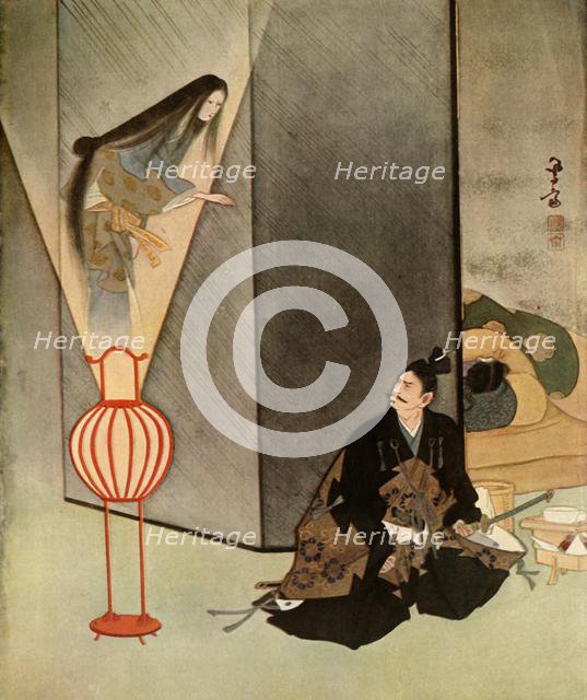 'He glared fiercely at the apparition...', 1919. Creator: Unknown.