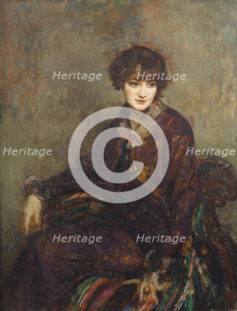 Portrait of Daisy Fellowes, née Marguerite Decazes de Glücksbierg (1890-1962). Artist: Blanche, Jaques-Èmile (1861-1942)