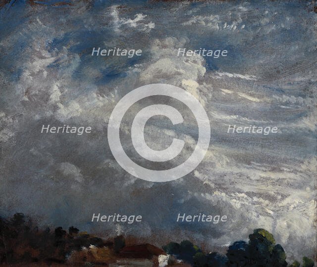 Cloud Study: Horizon of Trees, 27 September 1821. Creator: John Constable.