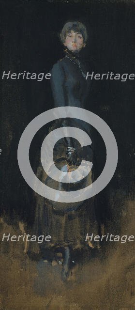 Lady in Gray, ca. 1883. Creator: James Abbott McNeill Whistler.