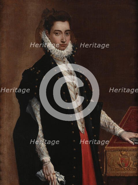 Portrait of Lucrezia Bentivoglio Leoni, 1589. Creator: Carracci, Lodovico (1555-1619).