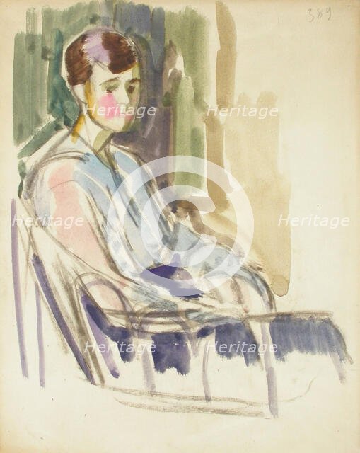 Sketch for a Portrait, c1910s. Creator: Verner Thome.