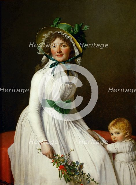 Portrait of Madame Pierre Seriziat and her Son, Emile. Artist: David, Jacques Louis (1748-1825)