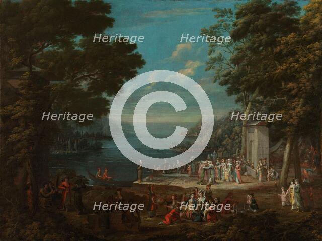 Ladies’ Outing at Hünkâr Iskelesi along the Bosporus, c.1720-c.1737. Creator: Jean Baptiste Vanmour.