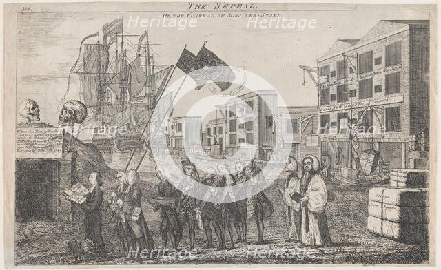 The Repeal, or the Funeral of Miss Ame - Stamp, March 16, 1766., March 16, 1766. Creator: Anon.
