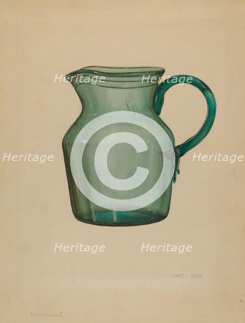 Pitcher, c. 1936. Creator: Janet Riza.