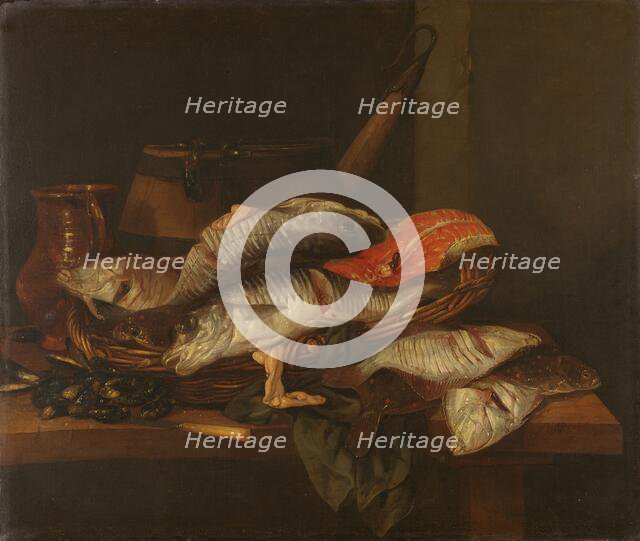 Still Life with Fish, c.1650-c.1670. Creator: Abraham van Beyeren.