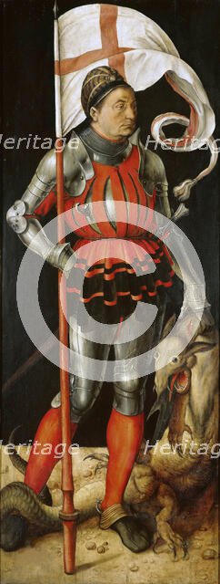 Paumgartner altarpiece, side panel: Stephan Paumgartner as Saint George, after 1503. Creator: Dürer, Albrecht (1471-1528).