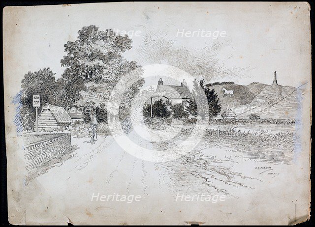 Cherhill, Wiltshire, 1892-1933. Artist: Charles George Harper.