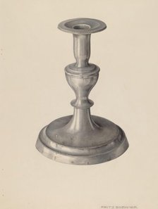 Candlestick, c. 1939. Creator: Fritz Boehmer.