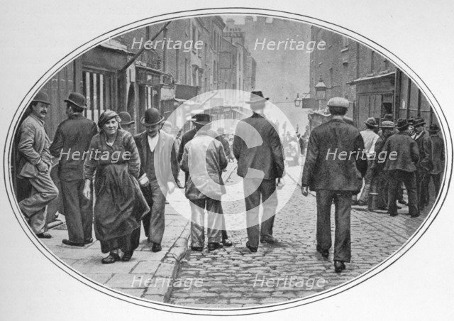 Main street of the Italian community, Clerkenwell, London, c1900 (1901). Artist: Unknown.
