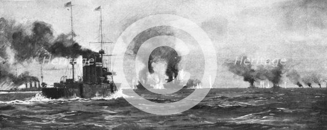 'La Victoire Britannique des Iles Falkland; Le combat', 1914. Creator: Unknown.