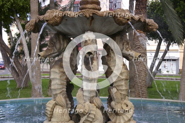 Fountain detail, Gran Tarajal, Fuerteventura, Canary Islands.