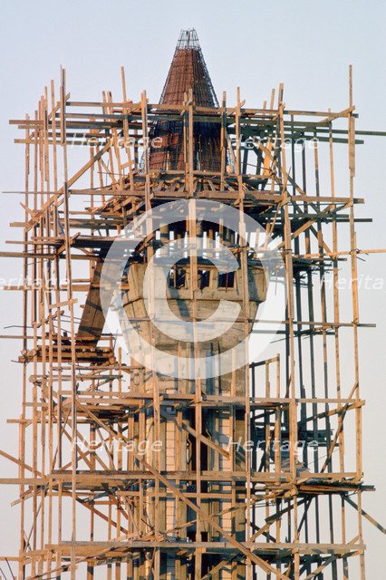 Mosque under construction, Al Ahmadi, Kuwait Artist: Tony Evans