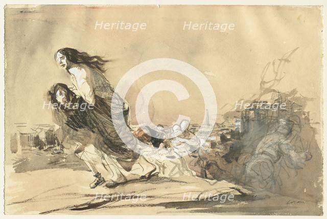 "The German troups received the formal order to spare private property". Creator: Jean Louis Forain (French, 1852-1931).