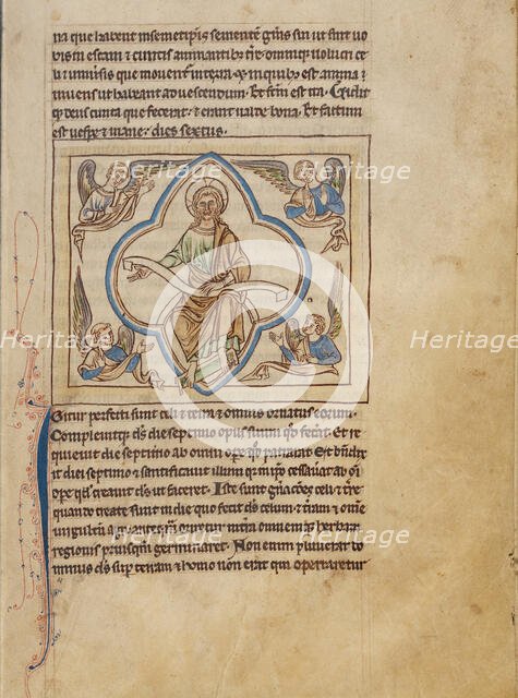 The Seventh Day; Northumberland Bestiary, about 1250-1260. Creator: Unknown.