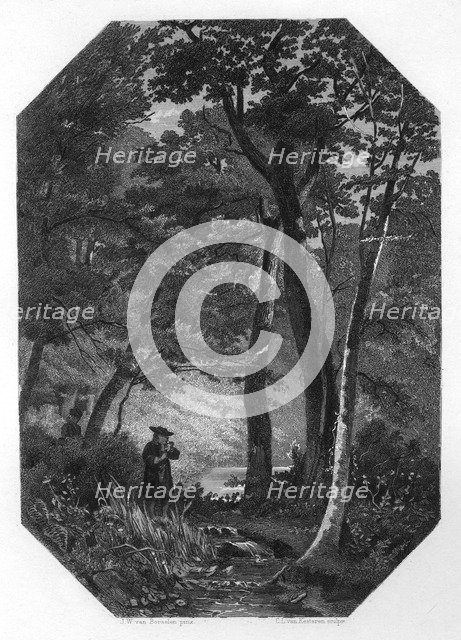 Herman Boerhaave, 17th-18th century Dutch botanist, humanist and physician, c1870.Artist: CL van Kesteren