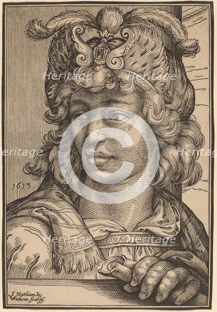 Bust of a Young Man, 1613. Creator: Christoffel van Sichem I.