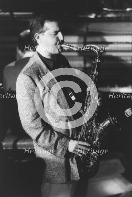 Scott Hamilton, Jazz Caravan, Exchange, Cambridge, 1991. Creator: Brian Foskett.