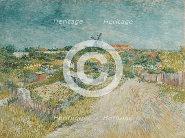 Vegetable Gardens in Montmartre, 1887. Creator: Gogh, Vincent, van (1853-1890).