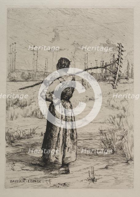 Retour des champs, 19th century. Creator: Jules Bastien-Lepage (French, 1848-1884).