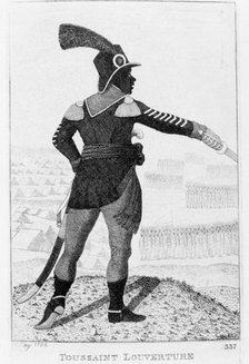 Francois Dominique Toussaint-Louverture, Haitian revolutionary leader, 1802 Artist: John Kay