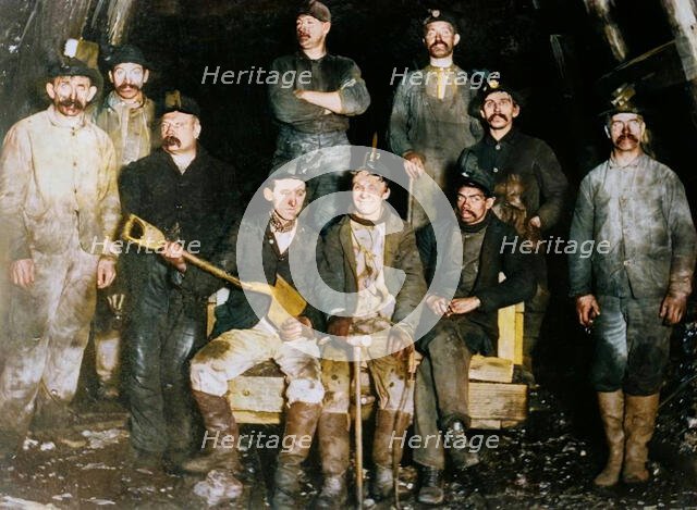 Coal miners, between c1910 and c1915. Creator: Bain News Service.