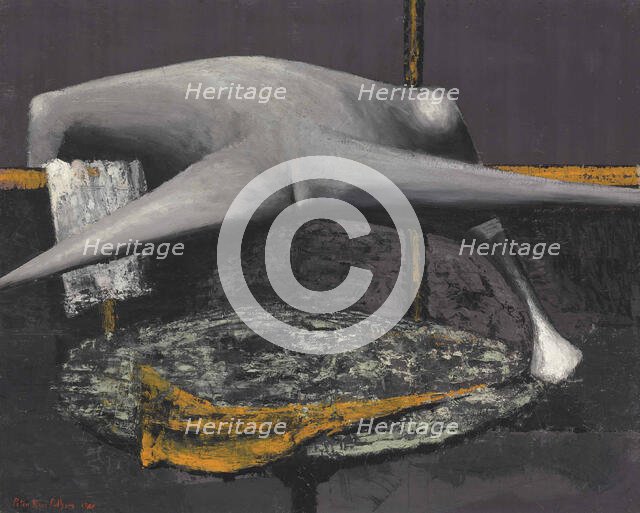 Grisaille Figures I, 1947. Creator: Pulham, Peter Rose (1910-1956).