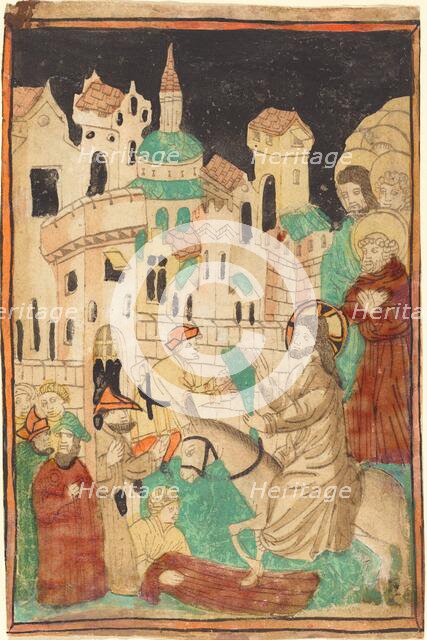 Christ's Entry into Jerusalem, probably 1450. Creator: Unknown.