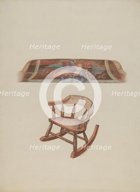 Child's Rocking Chair, 1938. Creator: Austin L. Davison.