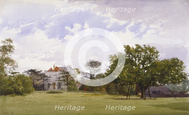 Side view of Turret House, Lambeth, London, 1880. Artist: John Crowther