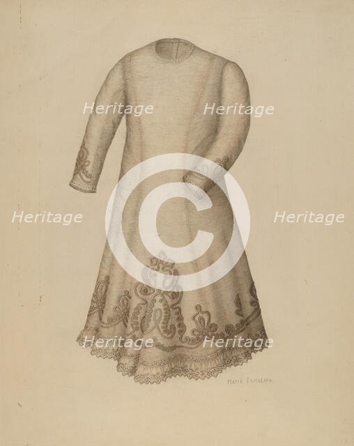 Infant's Dress, c. 1938. Creator: Marie Famularo.