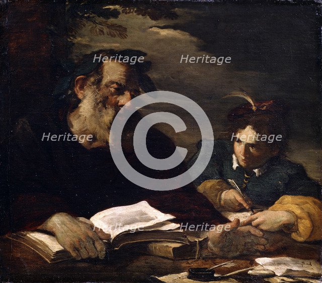 'Homer Dictating his Poems', 17th century. Artist: Pier Francesco Mola