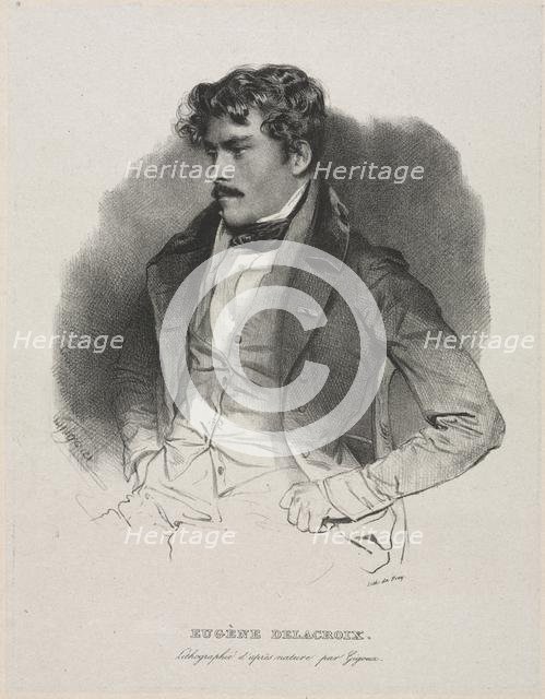 Eugène Delacroix. Creator: Jean Francois Gigoux (French, 1806-1894).