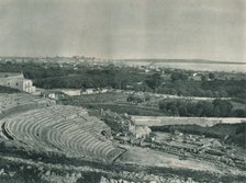 View of the town from the Greek Theatre, Syracuse, Sicily, Italy, 1927. Artist: Eugen Poppel.