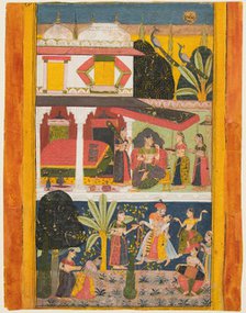 Malavi Ragini, from a Ragamala series, c. 1695. Creator: Unknown.