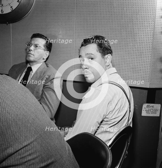 Portrait of Cab Calloway, Columbia studio, New York, N.Y., ca. Mar. 1947. Creator: William Paul Gottlieb.