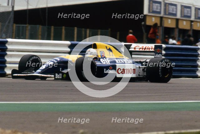 Williams Renault FW14B Ricardo Patrese, 1992 British Grand Prix, Silverstone. Creator: Unknown.