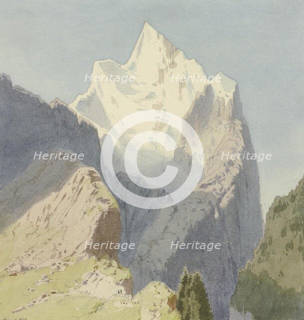 The glacial Rosenlaui, 1856. Creator: Carl Theodor Reiffenstein.