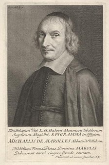 Michel de Marolles, 1657. Creator: Robert Nanteuil.