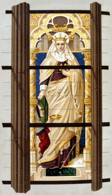 St Elizabeth of Hungary, 1878. Artist: Unknown