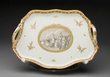 Tray (part of a Coffee Service), Vienna, c. 1770. Creator: Vienna State Porcelain Manufactory.