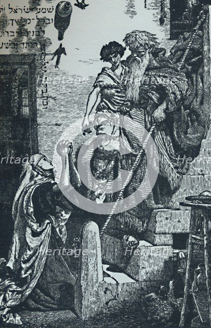 'Elijah and the Widow's Son', c1840-1890, (1923). Artist: Ford Madox Brown.