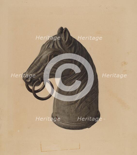 Hitching Post, c. 1940. Creator: Unknown.