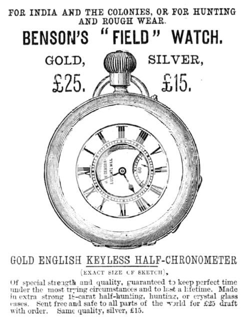 Benson's "Field" Watch, 1883. Creator: Unknown.