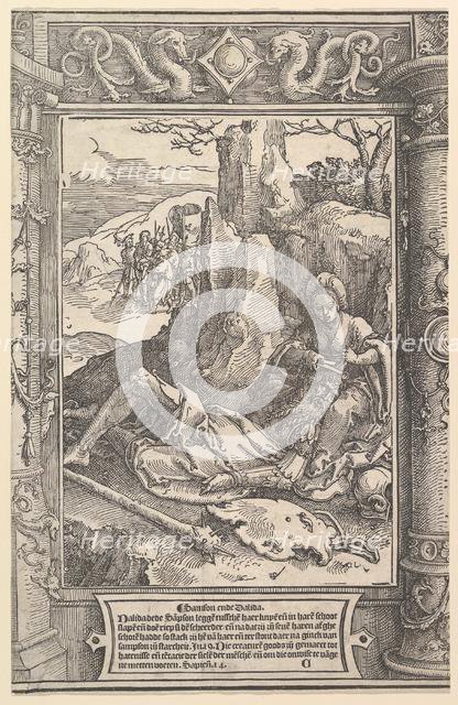 Samson and Delilah, ca. 1517. Creator: Lucas van Leyden.