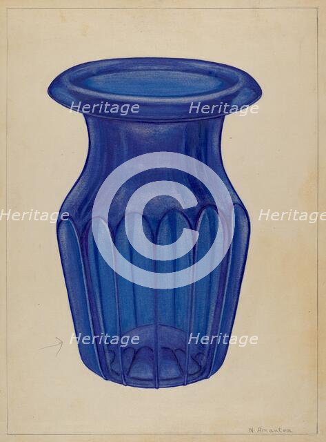 Blue Glass, 1935/1942. Creator: Nicholas Amantea.