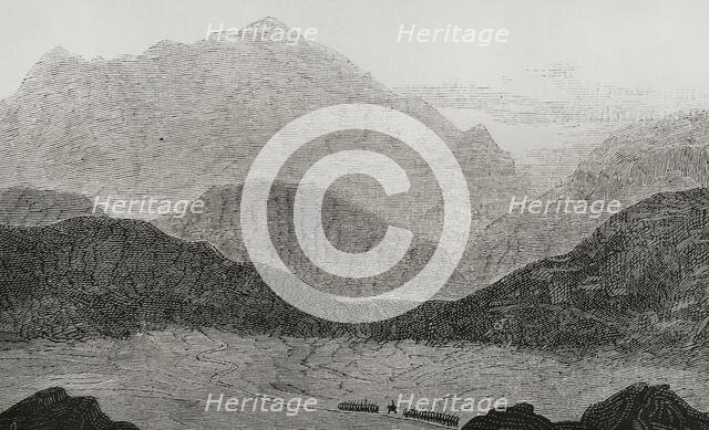 Entrance to the Bolan Pass, (present-day Pakistani territory), 1878.  Creator: Unknown.